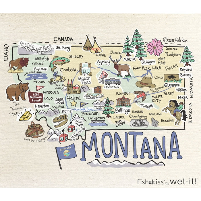 Wet-It! Swedish Dishcloth: Montana