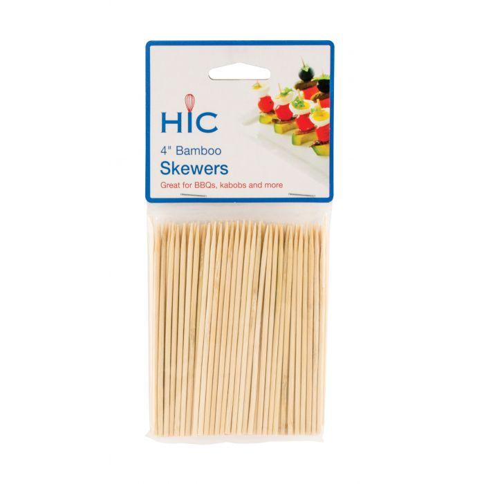 HIC Skewer -  4", bamboo