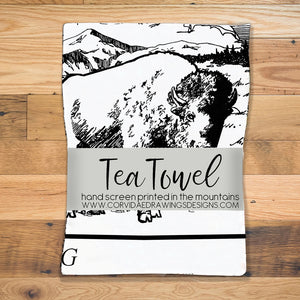 Corvidae Tea Towel: Wyoming