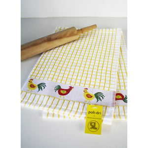 Samuel Lamont Poli-Dri Jacquard Tea Towel: Chickens