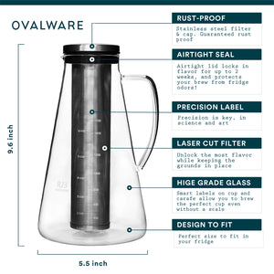 Ovalware Cold Brew Maker: 1.5L