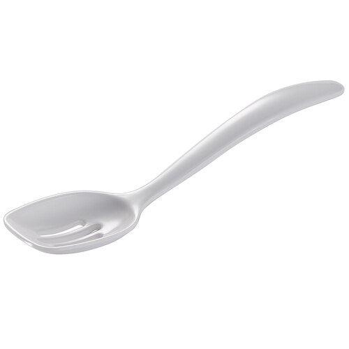 Hutzler Melamine Mini Slotted Spoon: White