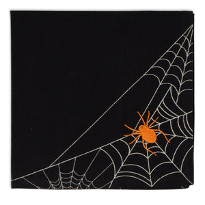 DII Napkins (Set of 4): Spooky Spiderweb
