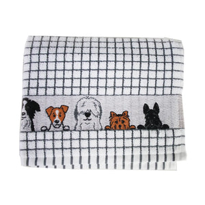 Samuel Lamont Poli-Dri Jacquard Tea Towel: Dog