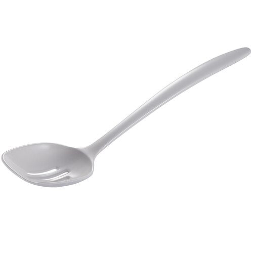 Hutzler Melamine Slotted Spoon (12-inch): White