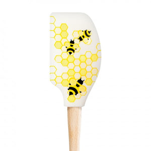 Tovolo Wood Handle Spatula: Honeycomb & Bee