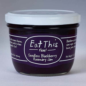 Eat This Yum! Seedless Blackberry Rosemary Jam, 7oz