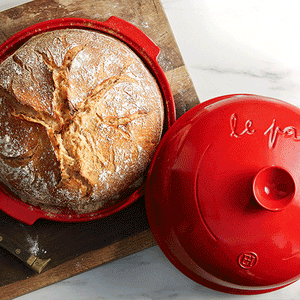 Emile Henry Bread Baker: Cloche, Burgundy