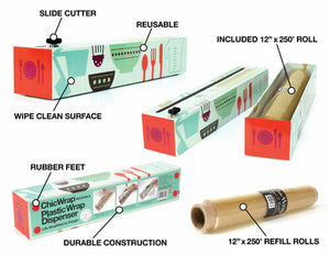 ChicWrap Plastic Wrap Dispenser: 12", Cook's Tools