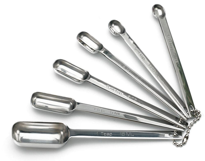 RSVP Measuring Spoons: Rectangular, Set Of 6