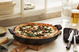 Emile Henry Deep Dish Pizza Pan: Charcoal