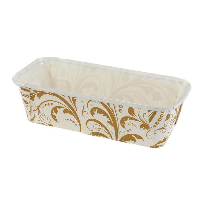 Novacart Bianco Ramage Mold (Set of 12): White With Gold Scroll
