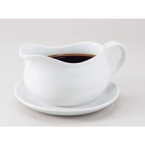 HIC Gravy Boat 24 oz with saucer