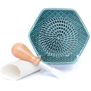 The Grate Plate Ceramic Grater: Teal