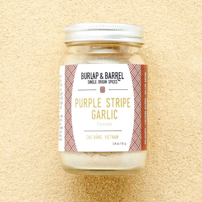 Burlap & Barrel Purple Stripe Garlic Powder