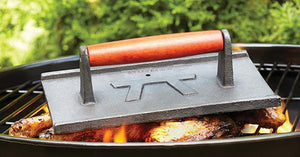 Outset Cast Iron Grill Press: Rectangle