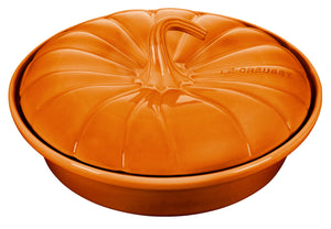 Le Creuset Autumn Pumpkin Collection: 9" Pumpkin Baker w/Lid, Persimmon