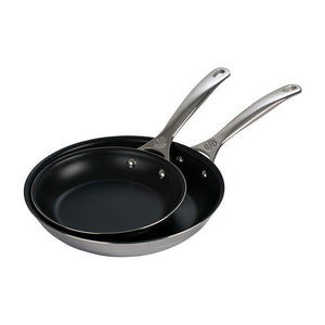 Le Creuset Nonstick Stainless Steel Fry Pan Set: 2 Piece