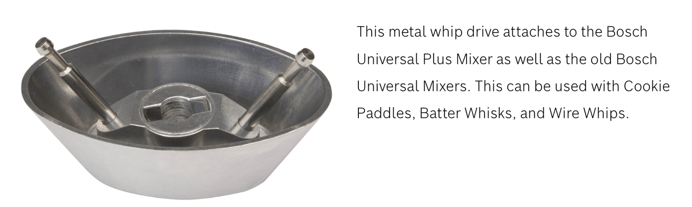 Cake Paddles with Metal Whip Driver for Bosch Universal Mixers