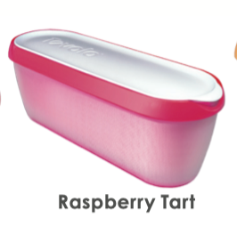 TOVOLO Glide-A-Scoop Ice Cream Tub: 1.5 QT, Raspberry Tart