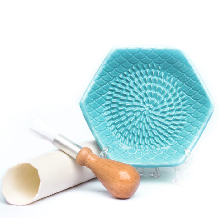 The Grate Plate Ceramic Grater: Turquoise