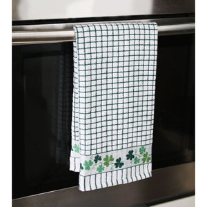 Samuel Lamont Poli-Dri Jacquard Tea Towel: Shamrock