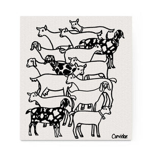 Corvidae Swedish Dishcloth: Goat Herd