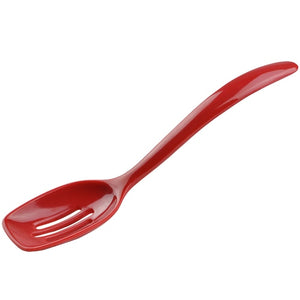 Hutzler Melamine Mini Slotted Spoon: Red