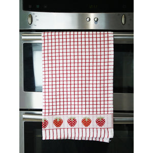 Samuel Lamont Poli-Dri Jacquard Tea Towel: Strawberries