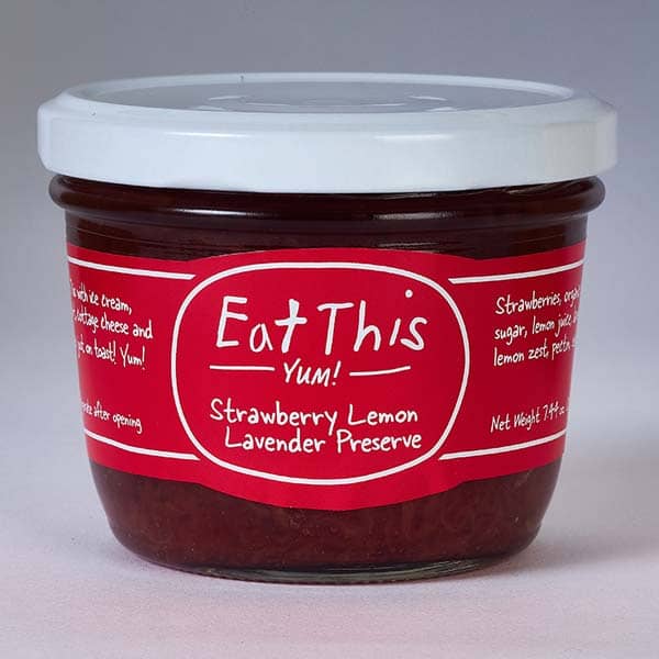 Eat This Yum! Strawberry Lavender Lemon Zest Preserves