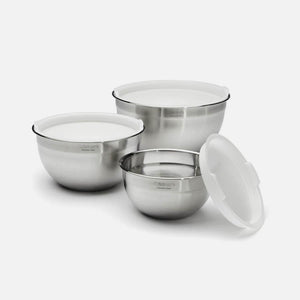Cuisinart Stainless Steel Mixing Bowls with Lids (Set of 3) - Zest Billings, LLC