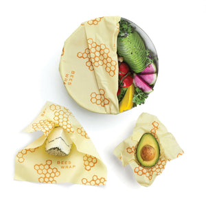 Bee's Wrap: Assorted Set of 3 (S,M,L), Honeycomb