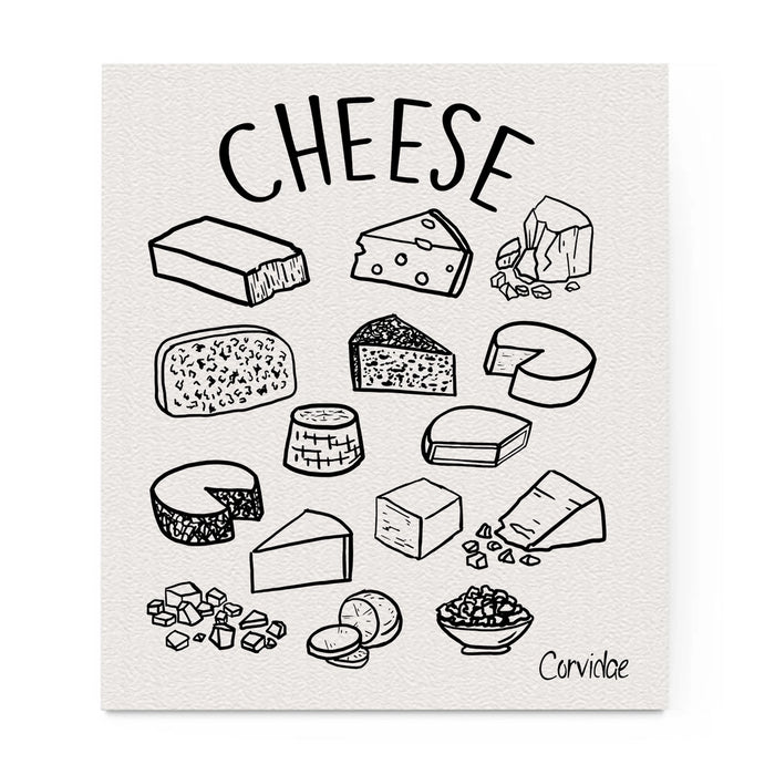 Corvidae Swedish Dishcloth: Cheese