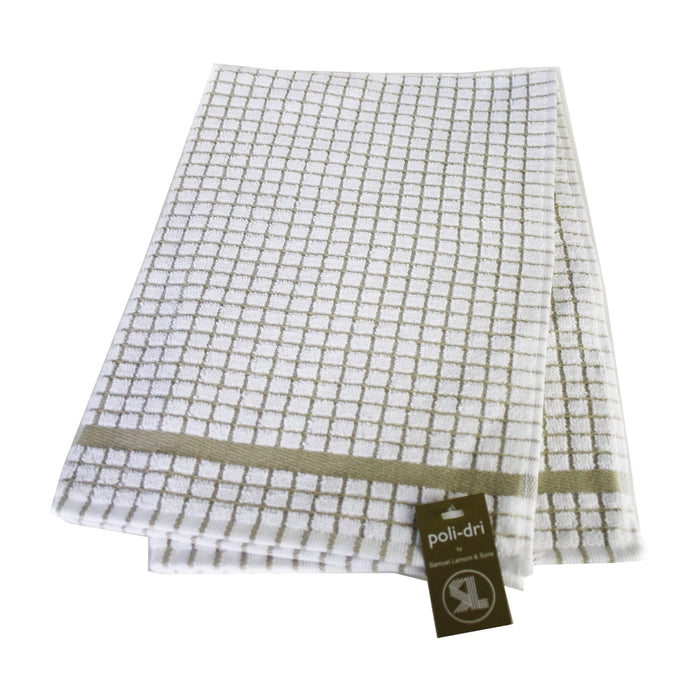 Samuel Lamont Poli-Dri Cotton Tea Towel: Beige
