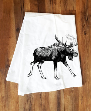 Corvidae Tea Towels Moose - Zest Billings, LLC