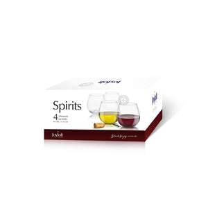 JoyJolt Spirits Stemless Wine Glasses (Set of 4)