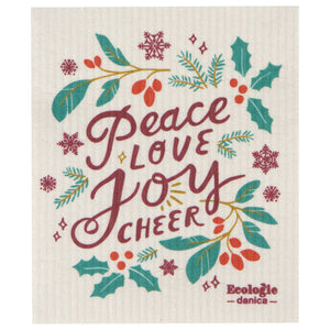 NOW Designs Swedish Dishcloth: Peace & Joy