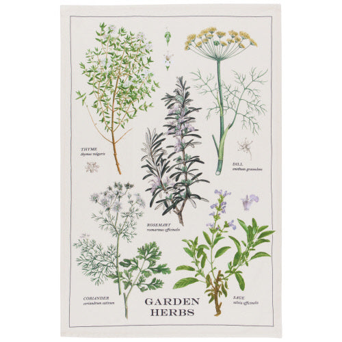 NOW Designs Dishtowel: Garden Herbs