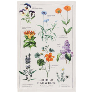 NOW Designs Dishtowel: Edible Flowers