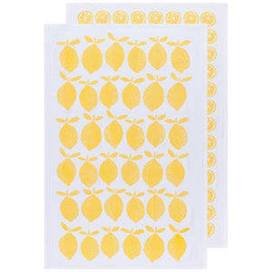 NOW Designs Floursack Towels (Set of 2): Lemon