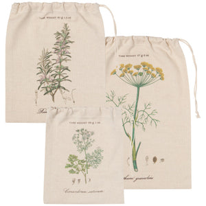 NOW Designs Produce Bags (Set of 3): Garden Herb