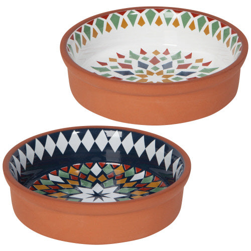 NOW Designs Dipping Dishes (Set of 2): Terracotta, Kaleidoscope