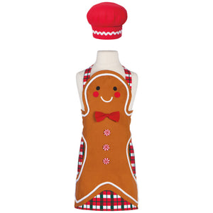 Now Designs Kids Apron & Hat Set: Daydream, Gingerbread