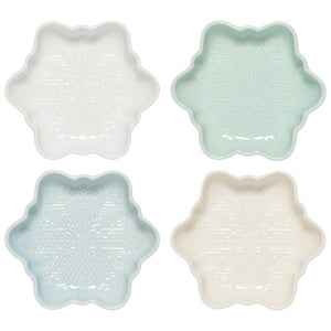NOW Designs Dipping Dish Set: Snowflakes